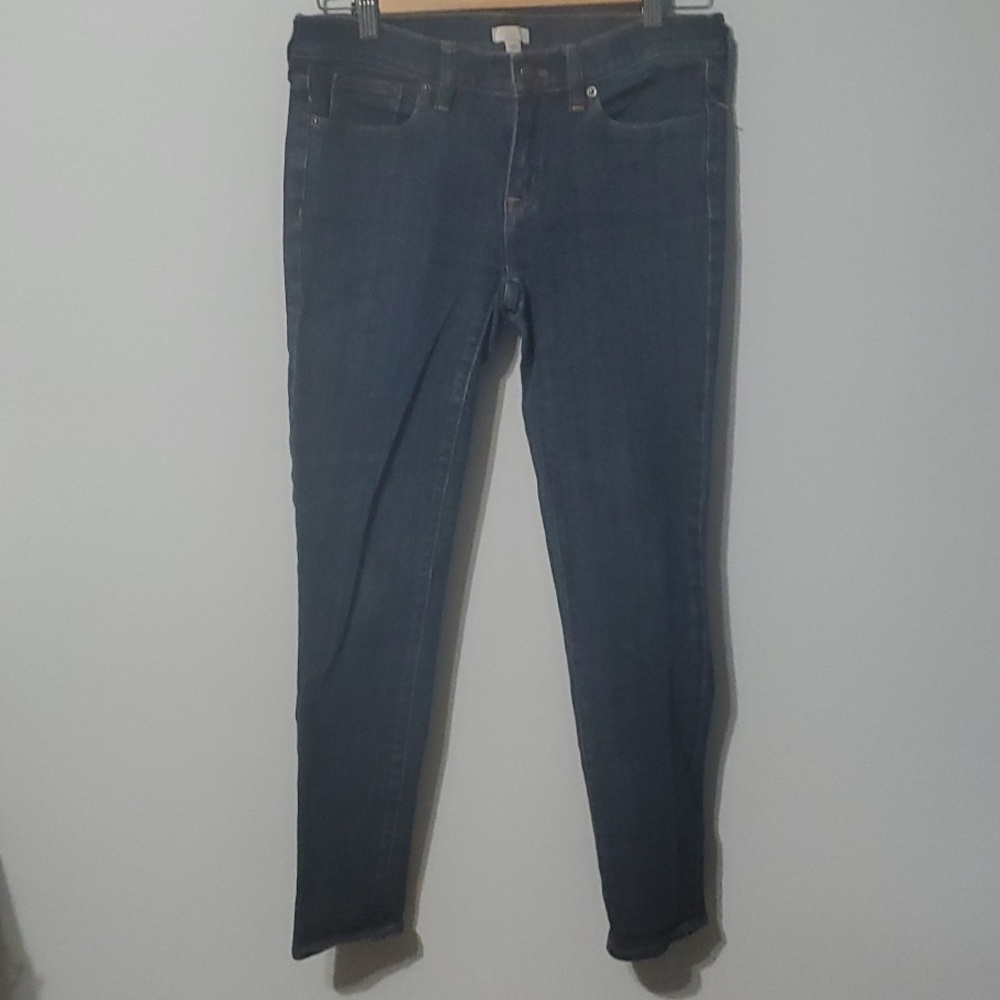 J. Crew Indigo Denim Jeans Womens Size 26‎ Size 2 Blue Stretch